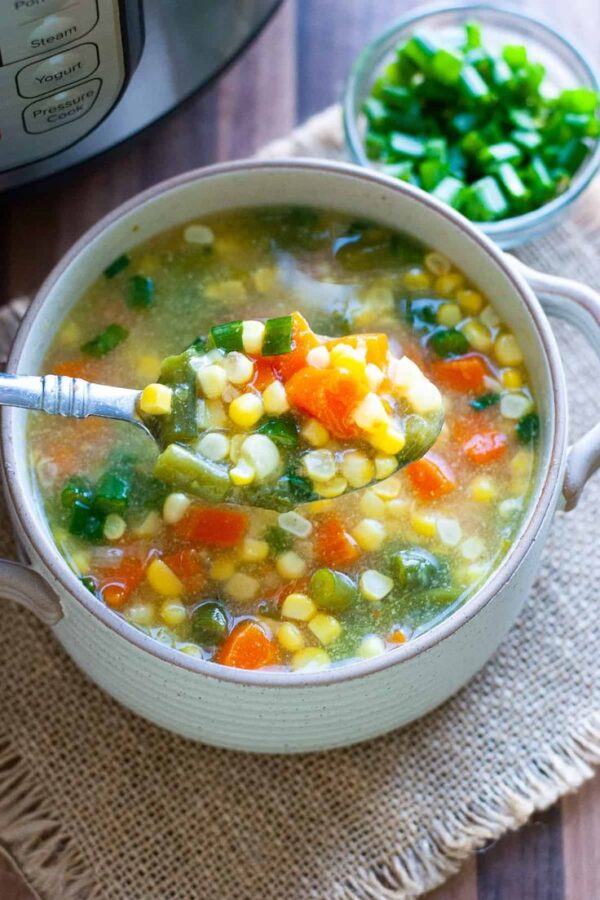 HOT AND CORN SOUP