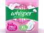 Whisper Ultra Soft Air Fresh Pores Sanitary Pads  15 pieces, 1 pack (15 pieces)