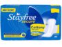 Stayfree Secure Cottony Soft Sanitary Pads (Regular Wings) 18 pieces, 1 pack (18 pieces)