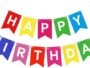 Happy Birthday Banner (Multicolor) 1 pc, 1 pack