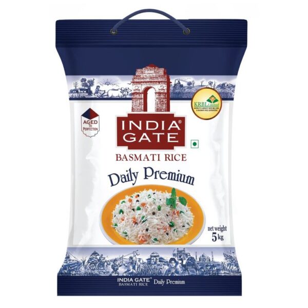 India Gate Everyday Pure Basmati Rice (Medium Grain) 5kg