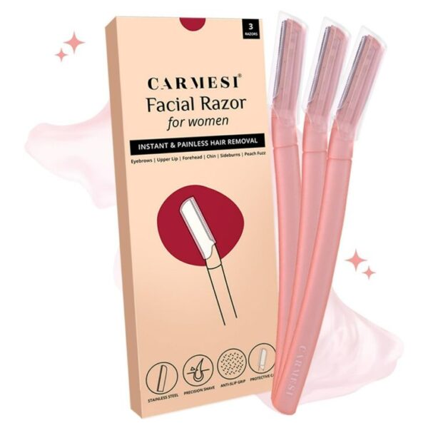 Carmesi Reusable Face Razor for Women 3 pcs, 3 pieces