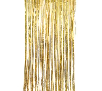 Golden Foil Curtain by Party Propz 1 unit, 1 pack (2 pieces)
