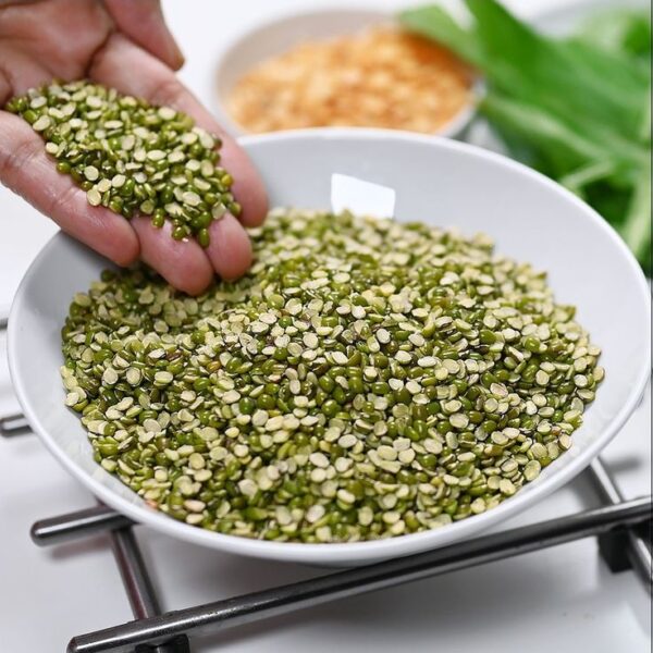 local Unpolished Green Moong Dal (Chilka) 500g