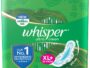 Whisper Ultra Upto No Gap No Leaks Sanitary Pads (XL, 15 pieces)