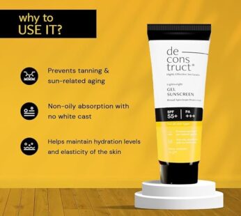 Deconstruct Lightweight Sunscreen Gel (SPF 55+ PA+++)  50g