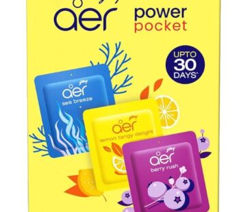 Godrej Aer Power Pocket Air Freshener (Assorted Fragrance) 1 set (3 pieces)
