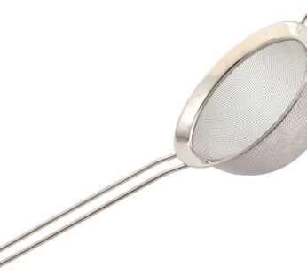 Happy Kitchen Small Stainless Steel Strainer (Silver)