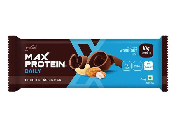 RiteBite Max Protein Daily Choco Almond 10 g Protein Bar - Image 2