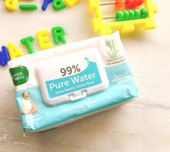 Mother Sparsh 98% Pure Water Baby Wipes 1 pack (80 wipes), 1 pack (80 pulls)