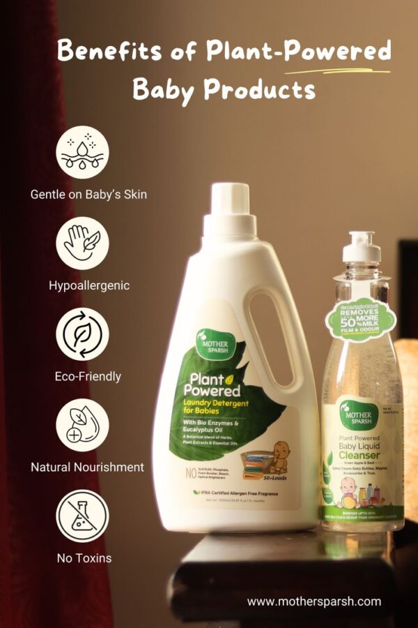 Mother Sparsh Plant Powered Laundry Baby Detergent 1 l, 1 ltr