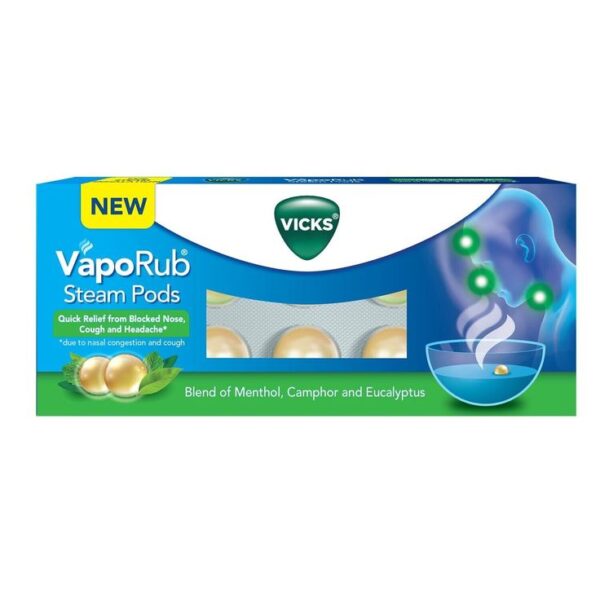 Vicks VapoRub Steam Pods 4 capsules