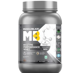 MuscleBlaze Biozyme Performance Whey Protein Powder – 1 kg