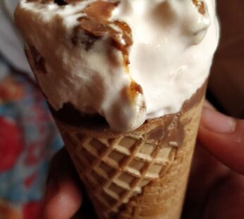 Kwality Walls Cornetto Butterscotch Frozen Dessert Cone 105ml