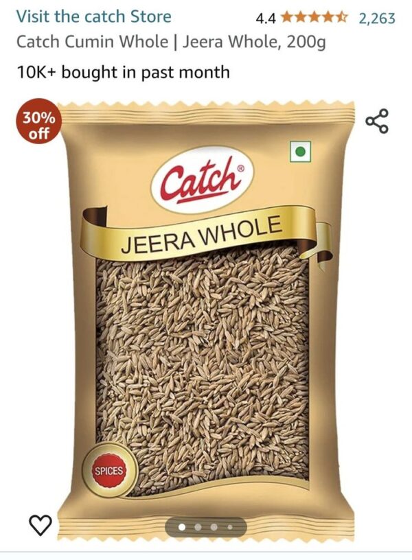 Catch Cumin Seeds / Jeera Seeds - Pack of 2