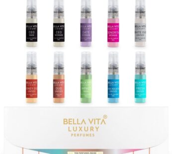Bella Vita Organic Luxury Trial Unisex Perfume Gift Set 10 x 5 ml