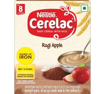 Nestle Cerelac With Milk, Wheat Apple Baby Cereal (From 6 to 24 Months)