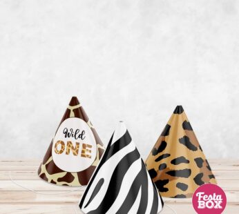 Jungle Theme Birthday Caps 10 pcs, 1 pack (10 pieces)