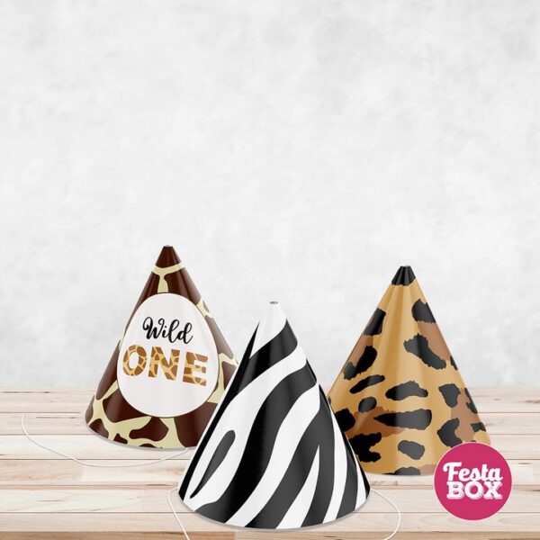 Jungle Theme Birthday Caps 10 pcs, 1 pack (10 pieces)