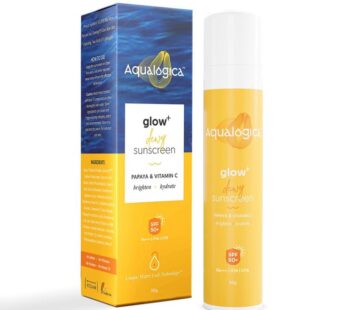 Aqualogica Glow+ Dewy Papaya & Vitamin C Sunscreen for UVA/B (SPF 50 PA+++)  50g
